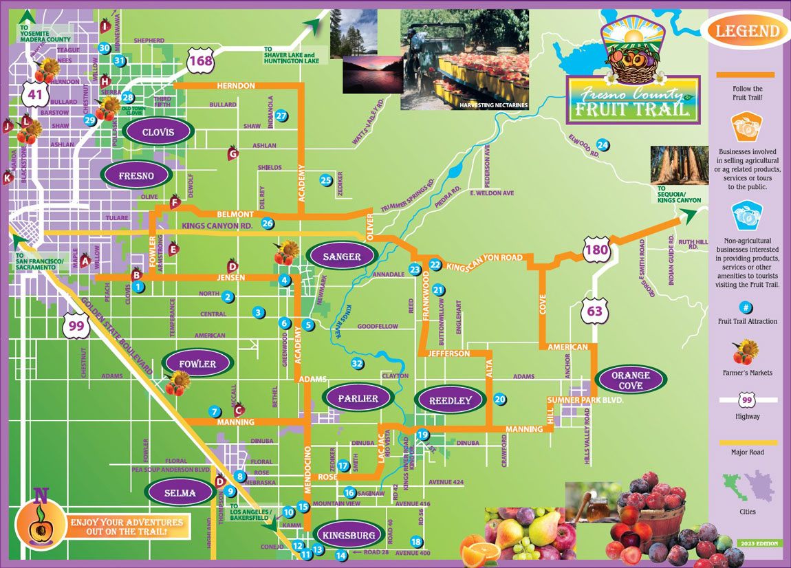 2023 Fruit Trail Map